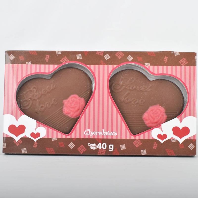 40g Vegan Valentine Chocolate Gifts in Heart shape