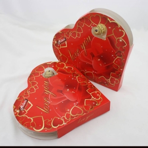 50g Valentine halal chocolates milk chocolate in heart shape box