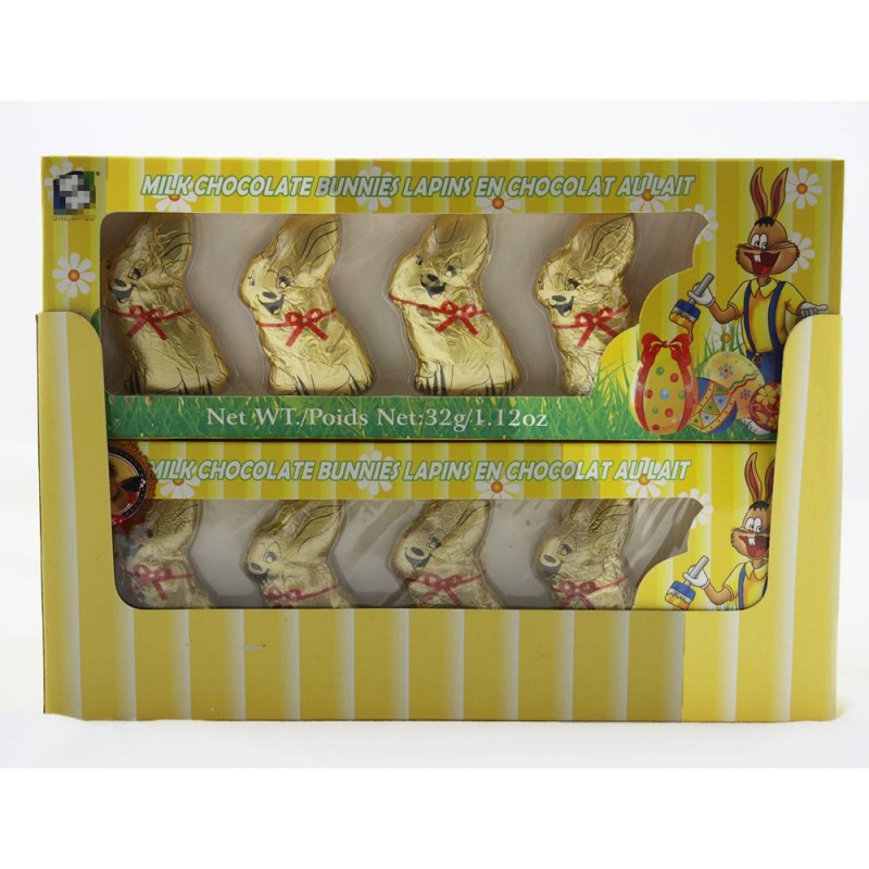  32g solid chocolate rabbit for Easter festival 