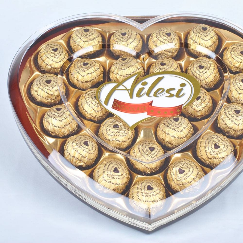 288g T24 Chocolate factory price on heart shape box