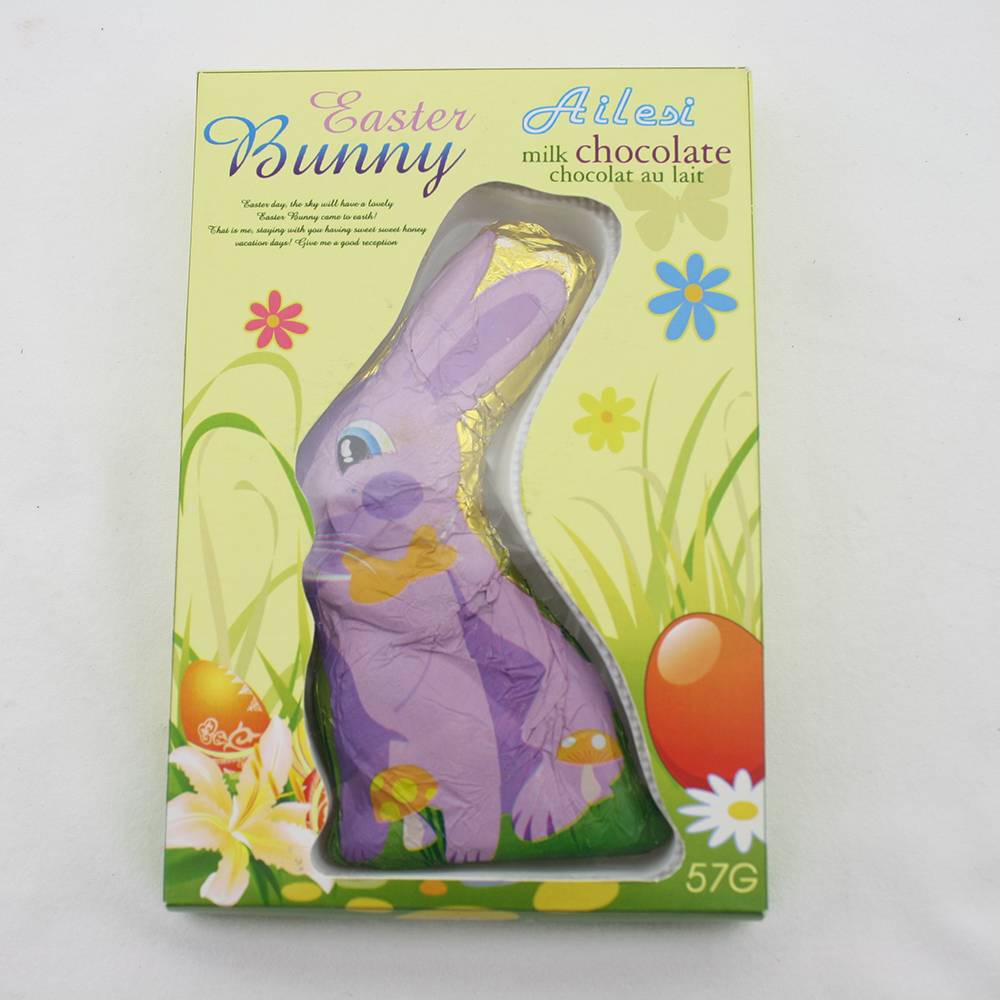 57g solid chocolate easter bunny for children