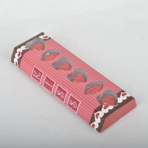 29g Heart and lip Valentine pure chocolate package in box