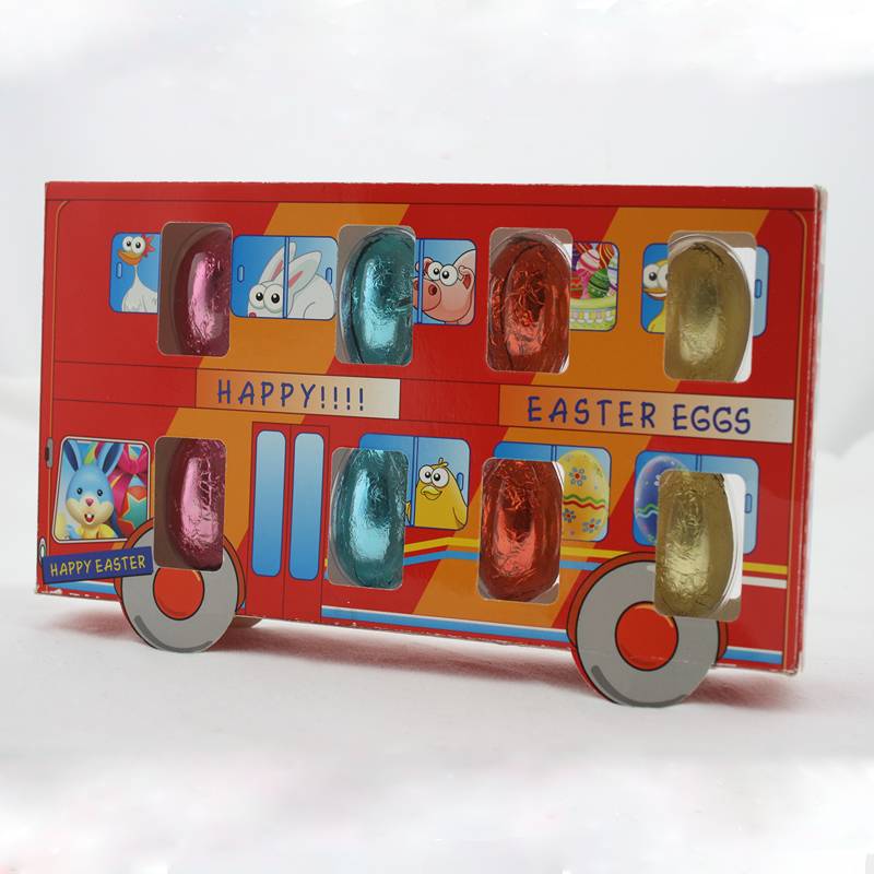 72g solid twin bus chocolate easter eggs